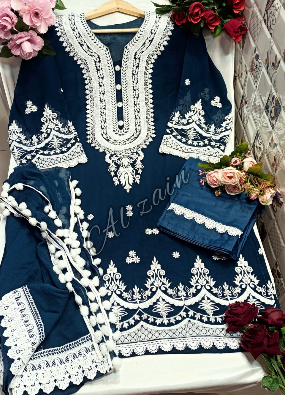 Al Zain 272702 Fancy Party Wear Heavy Georgette Ready Made Collection